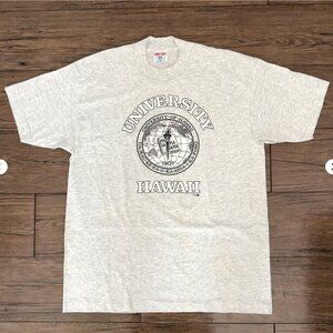 Sof Tee Vintage University Of Hawaii Graphic T Shirt Gray XL